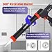 VISHIGH Cordless Caulking Gun, 21V Electric Caulk and Adhesive Gun for 10oz-20oz/300-600ml Cartridges and Sausage Packs with 2 Battery and Anti-Dripping VH-CG01