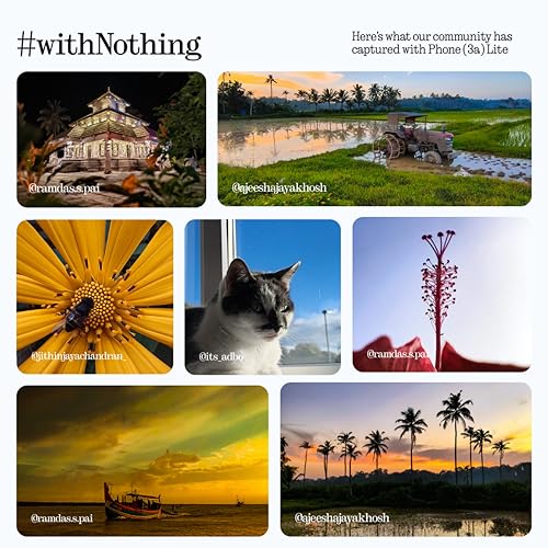 Nothing Phone (3a) Lite 5G (Black, 8GB RAM, 128GB Storage) | 6.77" 120Hz AMOLED Display | MediaTek Dimensity 7300 Pro | 50MP OIS Camera | 5000mAh Battery | 33W Fast Charging | IP54 - Image 5