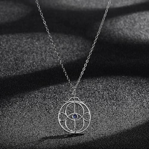 Eye of Elena Necklace for Women Throne of Glass Bookish Pendant Chain Silver Color Magic Bookish Charm Jewelry Gifts3