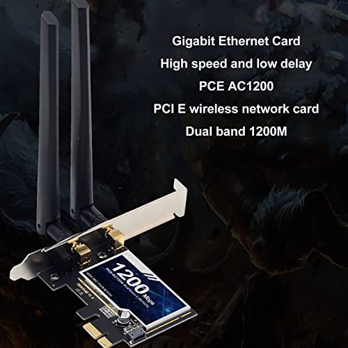 Tarjeta Gavigain Gigabit Ethernet PCI Express de 300Mbps en 2.4G y 867Mbps en 5G con conexión BT para Linux y Windows miniatura 3