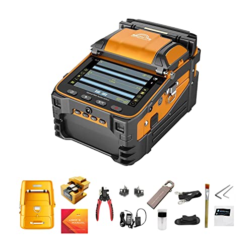 QIIRUN Soudeuse Fibre Optique Fusion Splicer AI-9 5s Épissage 15s Chauffage, Épisseur de Fusion de Fibre Optique avec 30 Vidéos Tutorielles pour Projets d'épissurage de câbles FTTH et de fibres Cover