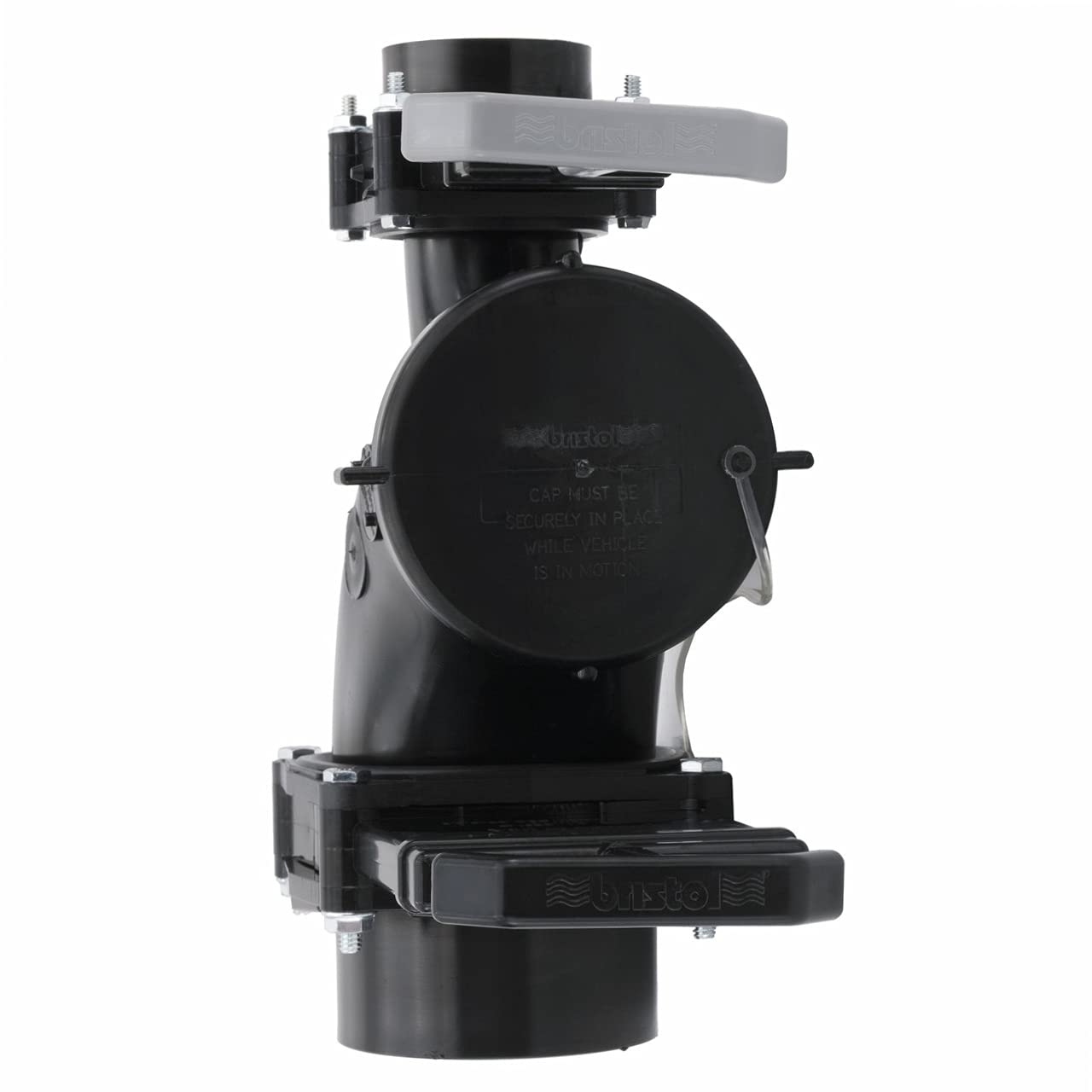 RecPro Lasalle Bristol Double Waste Valve Elbow 3" Spigot x 1-1/2" Hub for RVs, Campers, and Trailers