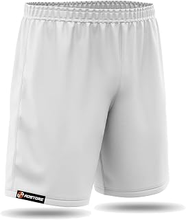Calção Short de Futebol Adstore Branco Academia Corrida Bermuda Shorts