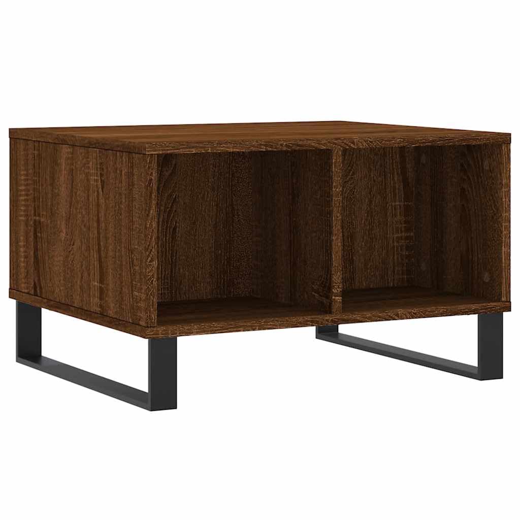 Table basse chêne marron pour ranger vos affaires et désencombrer le salon