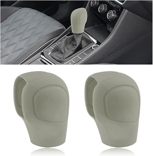 2 fundas de silicona para palanca de cambios de automóvil, funda antideslizante para pomo de palanca de cambios que protege eficazmente la perilla