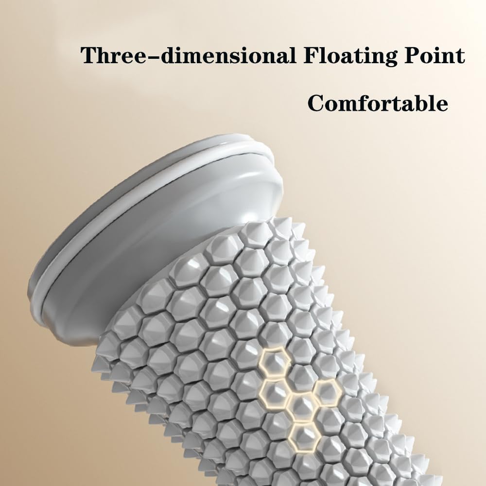 Foot Massage Roller Manual Trainer for Relieve Plantar Fasciitis Heel & Foot Arch Pain and Deep Tissue Massage Multi-Functional Feet Massages Trigger Point Therapy Reflexology Tool Gray - Image 4