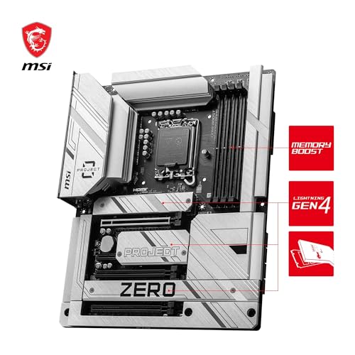 Z790 Project Zero Scheda Madre ATX - Supporta processori Intel Core di 14a, 13a e 12a generazione, LGA 1700 - VRM DrMOS 55A, DDR5 Memory Boost 7200+MHz/OC, PCIe 5.0 x16, 4 x M.2 Gen4, - Scheda madre - Immagine 3