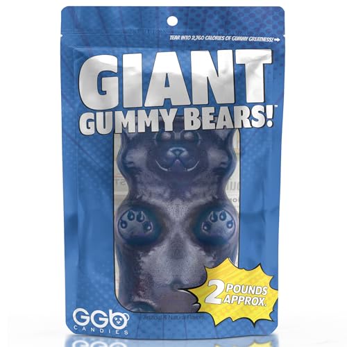 Giant 2LB Gummy Bear (Blue Raspberry) miniatura 3