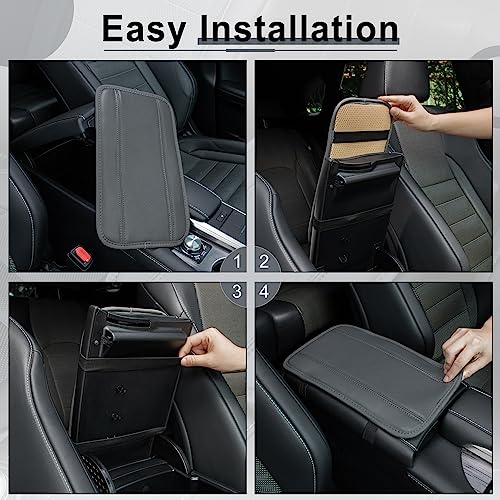 image for Amiss Car Center Console Pad, Universal Waterproof Car Armrest Seat Bo