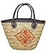 DONATZELLI Bolso De Verano Capazo Mimbre Mujer Seagrass Trenzado Cierre Cordón Forro Interior Bolsa Playa Paja Grande Compras Viaje Asas Hombro Vacaciones Uso Diario 47x32x19