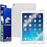 ArmorSuit MilitaryShield - Apple iPad Air Screen Protector + White Carbon Fiber Full Body Skin Protectorw/ Lifetime Replacements