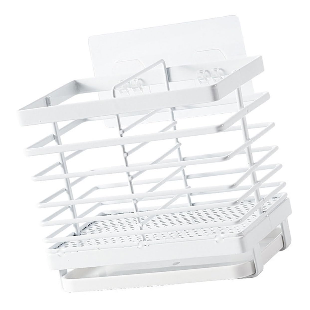YARNOW 1pezzi Supporto Da Muro Multifunzionale Per Cucina Mensola Salvaspazio Per Utensili e Accessori Design Senza Facile Da Pulire Adatta Spazi Ristretti Come Lavandini e Finestrini