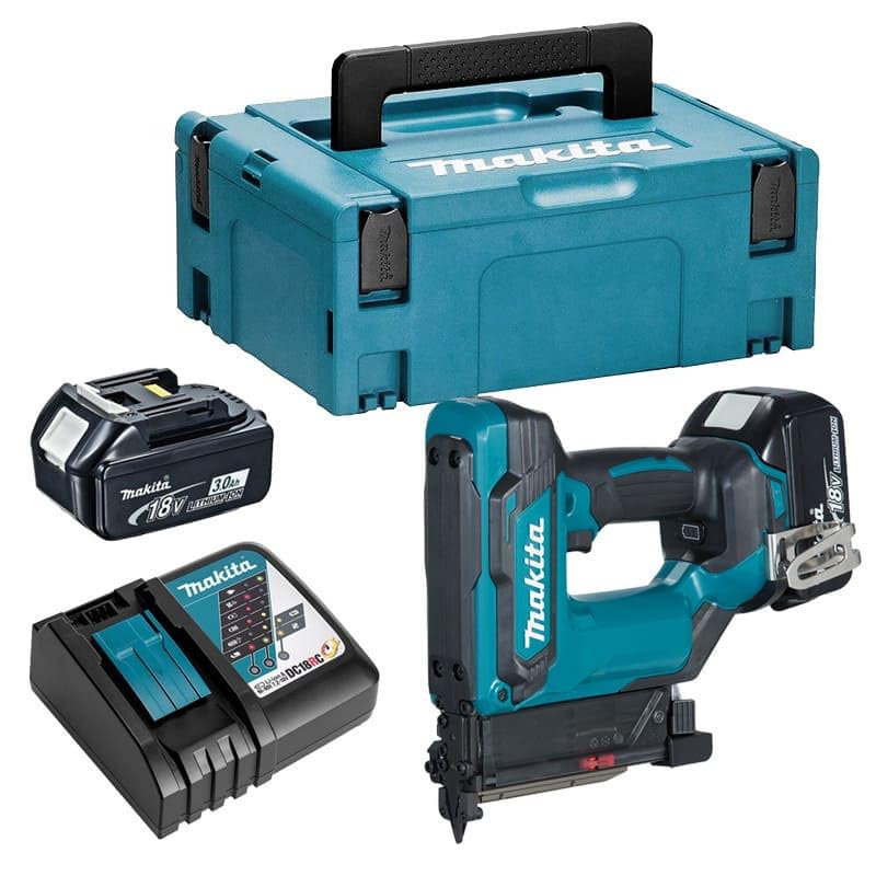 Makita DPT353RFJ, cloueur de finition sans fil 18V LXT, 35 mm, 2x3,0 Ah, MAKPAC
