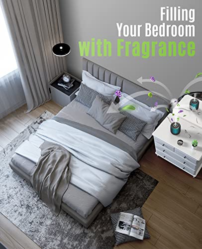 Jack & Rose Small Diffuser For Office Room Home, 140Ml Air Diffuser, 7 Colors Changed Essential Oil Diffuser, Auto Off Function For Sleep Relax Work #TOP5