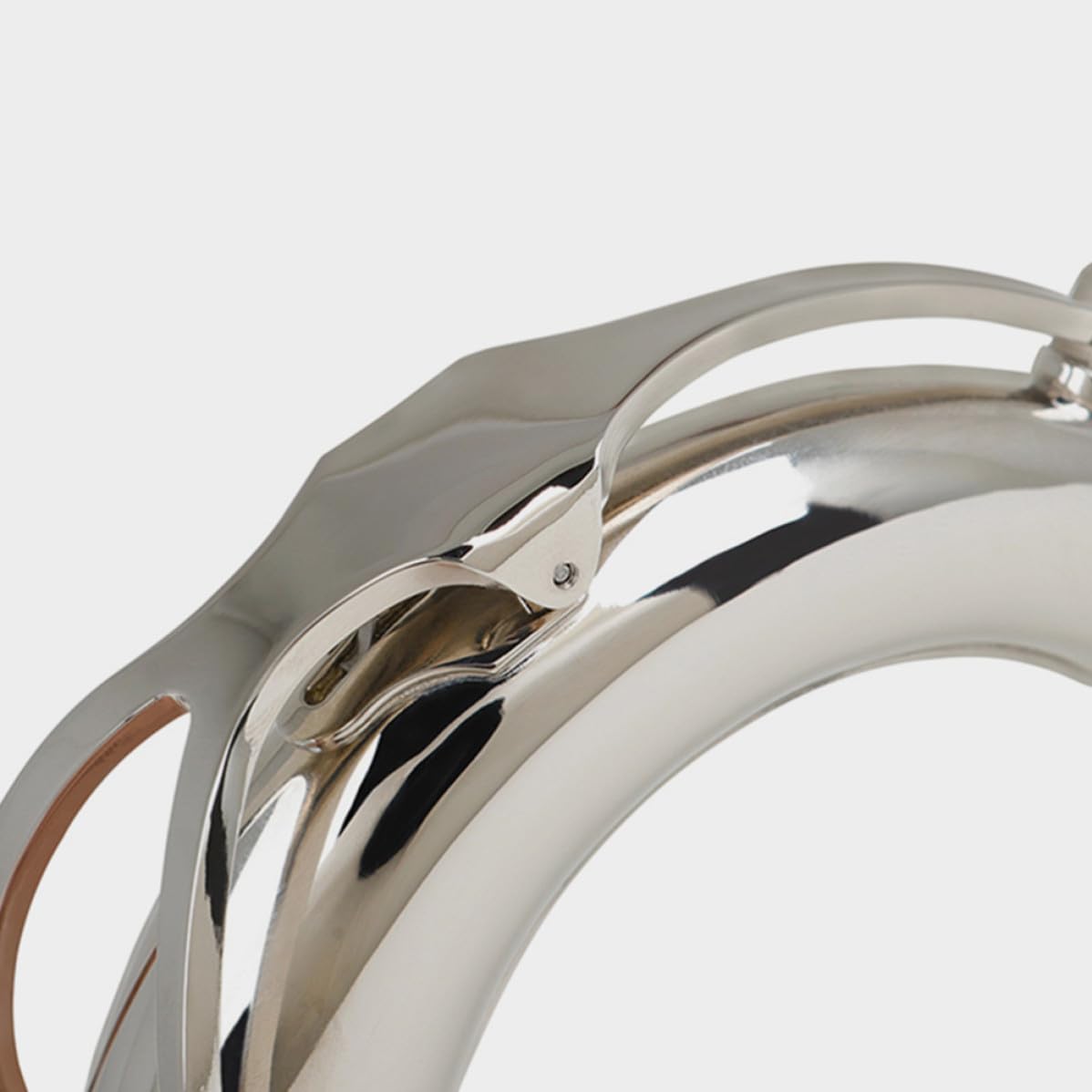 Vaguelly Collo Facile per Sassofono Ottone Curvo in Placcato e Tenore Bemolle Argento Design Ergonomico Manutenzione Diametro 27,5mm Accordatura in Si