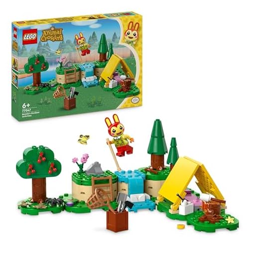 LEGO Animal Crossing Bunnie’s Outdoor Activities Buildable Creative Play Toy for 6 Plus Year Old Kids, Girls & Boys, with Tent and Rabbit Minifigure from the Video Game, Birthday Gift Idea 77047