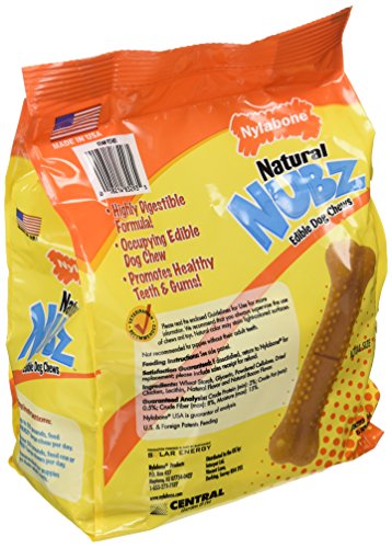 Nylabone (Pack of 2) Natural Nubz Edible Dog Chews 22ct. (2.6lb/Bag) -Total 5.2lb - Image 2