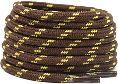 Image of Round Shoelace (2 Pair) Shoelaces for Hiking Shoes, Outdoor Walking Sneakers, Outdoor Hiking, Climbing, Basketball, Work Boot, Running, Sport Shoes