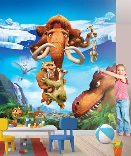 Kids Photo Wallpaper Wall Mural Poster Ice Age Picture Decoration for Children's Room Wall Tattoo/Sticker Border Kids Children Wallpaper Wall Mural