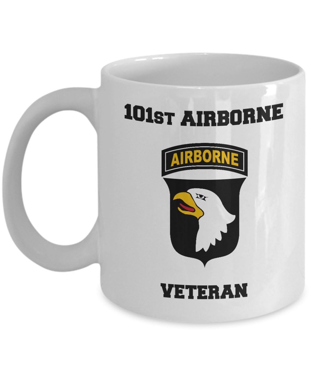 101st Airborne Coffee Mug - Veteran (White, 11oz)