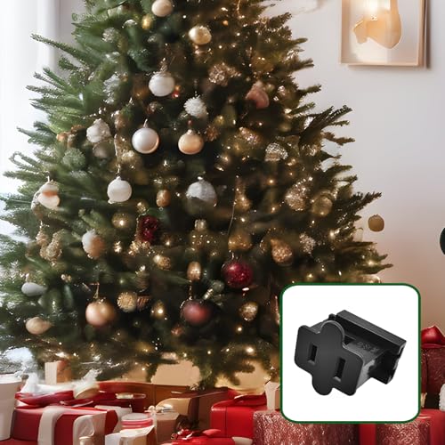 Image of 25 Pack SPT-1 Vampire Plug Slip Zip Gilbert Female Plug for Christmas Lights Sets (SPT-1 Black Female)
