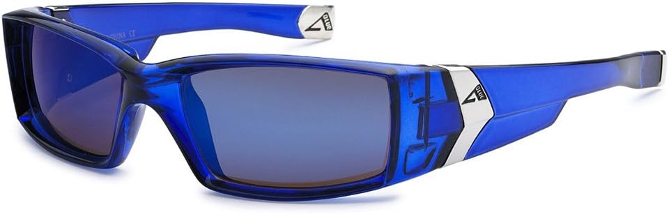 Arctic Blue Men's Rectangle Metal Tips Sunglasses BLUE