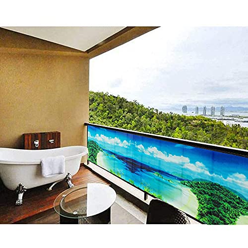 Chbrket Balkon Sichtschutz Ohne Bohren,Sichtschutz Balkon Balkonverkleidung...