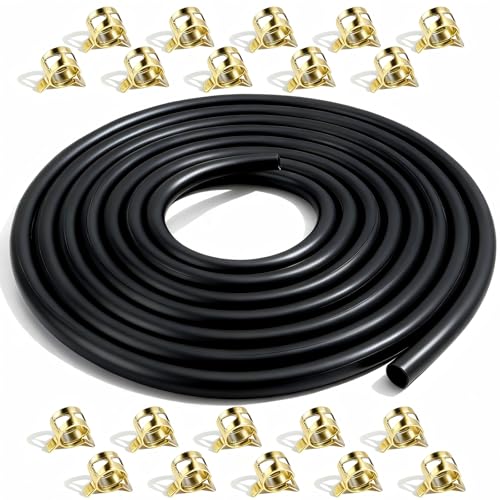 10 Feet 1/4 Inch ID Fuel Line Hose with 20PCS 2/5