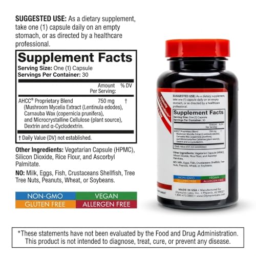 Olympian Labs Premium AHCC Supplement