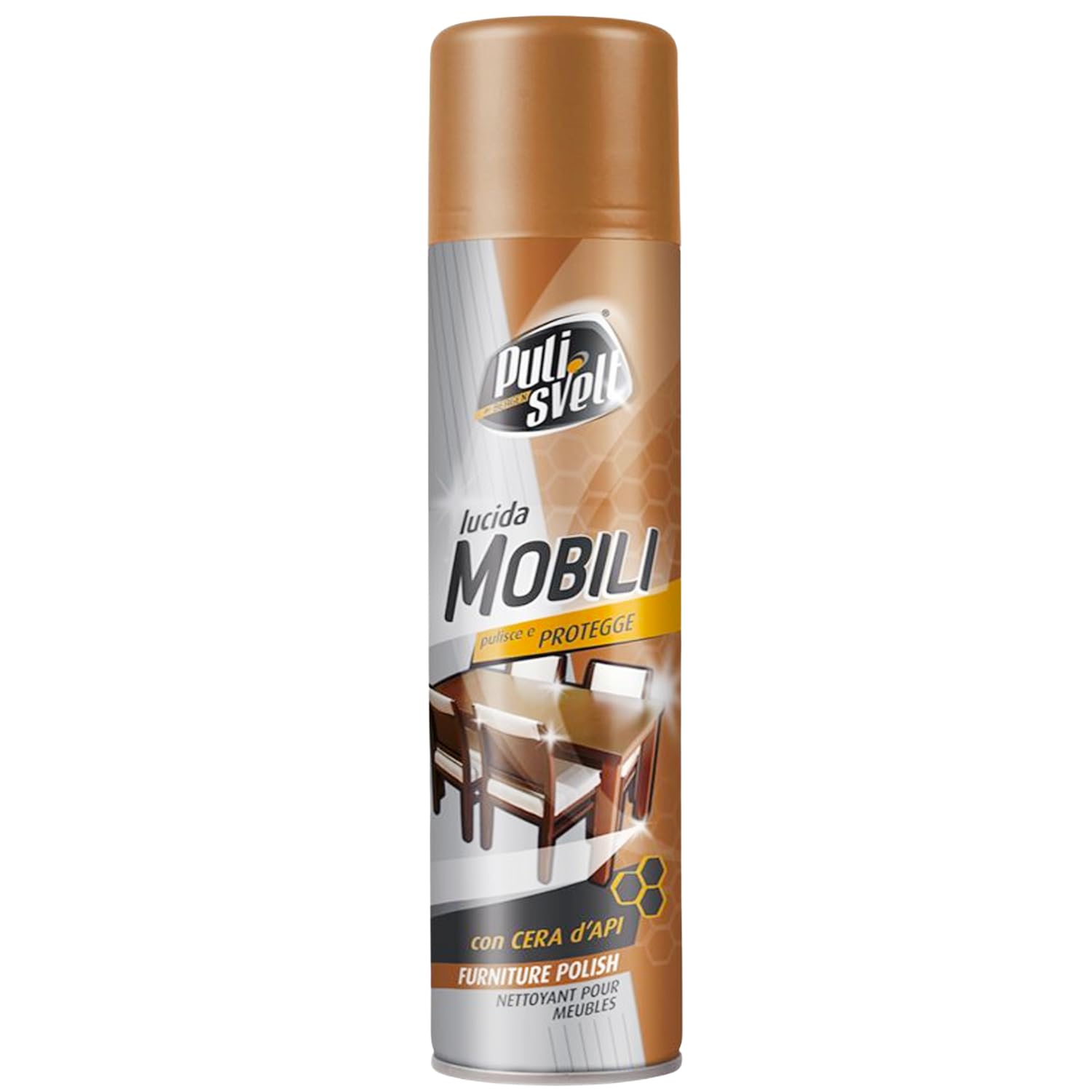 Lucidante mobili e legno – Pulisvelt spray pulizia brillante – 300 ml kit con Spugna Brandizzata SPESA & RISPARMIO Inclusa – Variazioni 4/8/12 Pezzi (12)