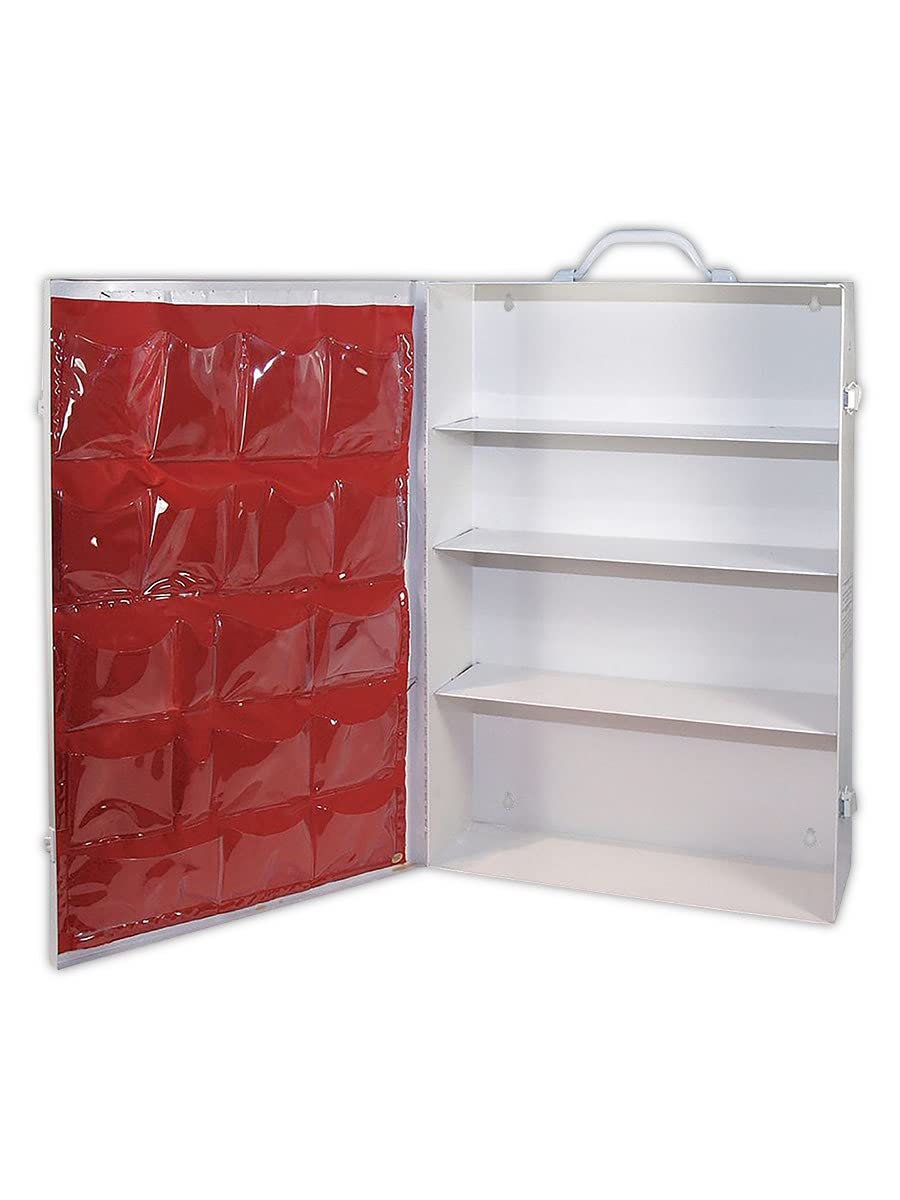 Medique MP701MTM General Purpose 4-Shelf Empty First Aid Cabinet, Standard, White