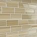 Bodesi Cupatea Light Brown Glass Subway Tile for Kitchen Backsplash or Bathroom, Color Sample