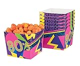 decoracion 80 años mujer 40 cl Boland 44609 – Juego 6 cuencos años \'80, multicolor