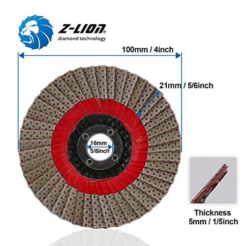 Disco de lijado de 4 pulgadas de alta fricción para pulir granito y material duro 6