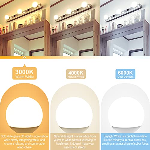 Hansang 8 Pack G25 Led Bathroom Light Bulbs 3000K Warm White E26 Base, Vanity Globe Light Bulb 60W Equivalent, 5W Round Light Bulb For Vanity Mirror, 500Lm, Cri 85+, Non-Dimmable #TOP2