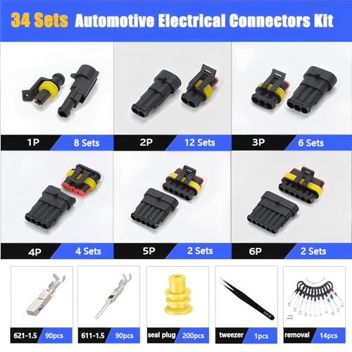 Conectores de cables automotrices para reparar la iluminación de barcos y motocicletas 2