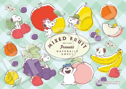 エポック社 216スモールピース ジグソーパズル PEANUTS クリアカット スヌーピー ミックスフルーツ (18.2×25.7cm) 55-601 透明シール付き 点数券付き EPOCH