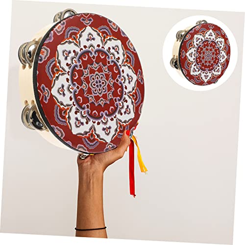 Parliky Pandeiro Instrumento De Percussão Adereço De Torcida Tambor De Percussão Mini Brinquedo Brin