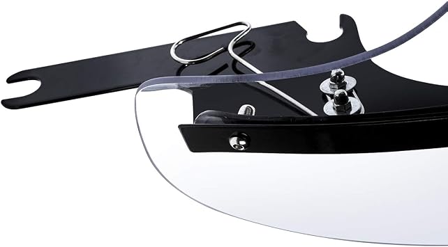 XFMT Clear Detachable Quick Release Windshield Windscreen W/Black Bracket For Harley Touring Road King FLHR 1994-2023 Road King Special FLHRXS 2017-2025