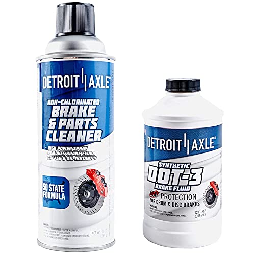 Image of Detroit Axle - Rear Brake Shoes for 2005-2021 Toyota Tacoma Replacement 2006 2007 2008 2009 2010 2011 2012 2013 2014 2015 2016 2017 2018 2019 2020 Semi-metallic Brake Shoes