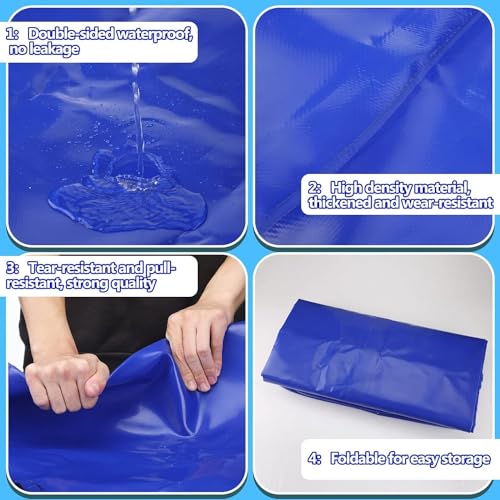 Bolsa de almacenamiento de agua plegable de gran capacidad para protección contra incendios y riego agrícola (75 l/20 galones/0,6 x 0,4 x 0,31 m)