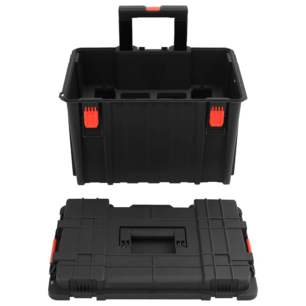 Valigetta rigida portatile in PP e ABS, 55,5 x 34,5 x 13,5 cm, con design antiurto e valvola di pressione integrata, Nero , 56.5 x 45.5 x 48 cm, alla moda