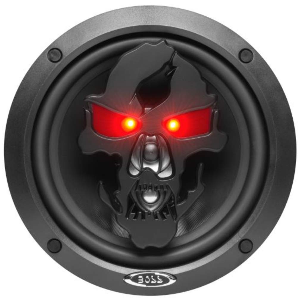 2 Altavoces Compatible con Boss Audio Systems SK653B coaxial de 3 vías 16,50 cm 165 mm 6,5" 175 vatios rms 350 vatios máx 4 ohmios 90 db Negro, por par