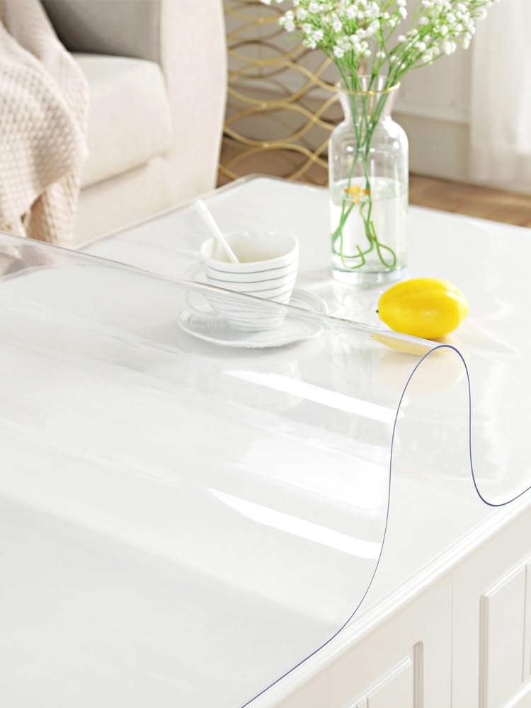 Transparent Floor Mat for Office Chair Scratch and Abrasion Resistant Ideal for Hardwood Carpet Dressers Nightstands Computer Desks Protect Your Floors (One Color 160x210cm)