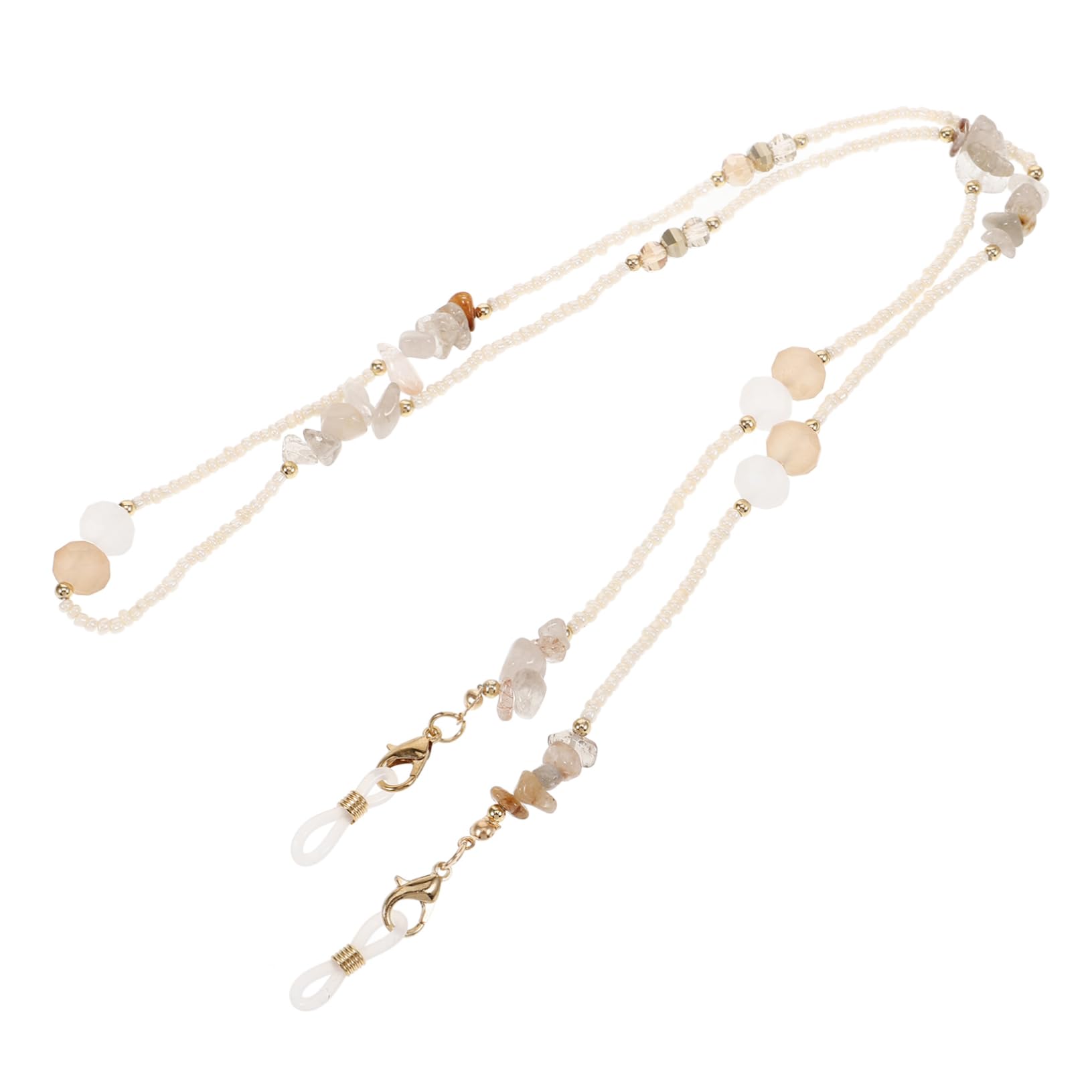 LIFKOME 2Pcs Occhiali Di Cristallo Catena Occhiali Da Sole Catene Per Le Donne Catena Per Occhiali Catena Di Per Gli Occhi Maschera Collana Catena Di Perline