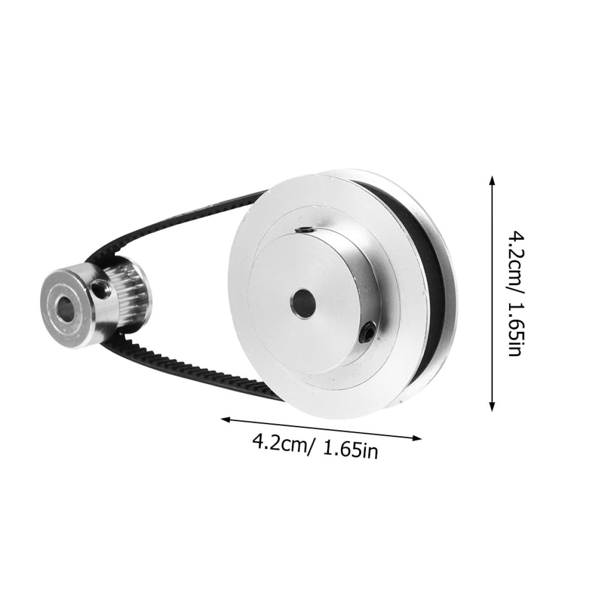 BETOOKY Reduction Gear Set 1:3 Ratio 2gt Timing Belt Pulley 20 Teeth 60 Teeth Aluminum Synchronous Wheels 6mm Belt Width for 3D Printer Mechanical Transmission