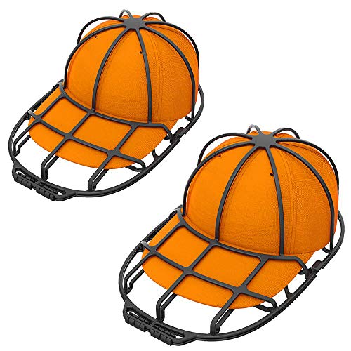 XQXA Cap Washer 2-Pack, Limpiador de Gorras de b�isbol/Protector de Limpieza,Casquillo de la Bola Cap Lavado Marco Jaula Negro Hat Washer Visores Shaper