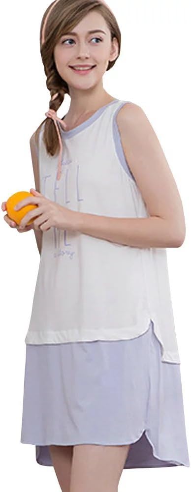 Tufu Women's Fresh And Comfortable Knit Nightdress Nightshirt PJ