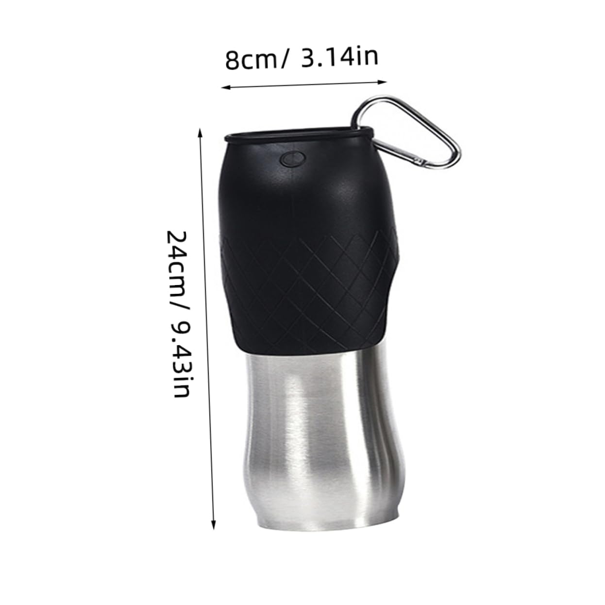 GALPADA Portable Dog Water Bottle Leak Pet Water Dispenser with Buckle for Outdoor Activities Convenient for Hiking and Walking with Dogs