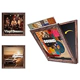 MATERIALI DI QUALITÀ E REGALO PERFETTO: Realizzata in legno di alta qualità con finitura elegante e resistente questa cornice disco vinile unisce design e funzionalità. È anche un regalo ideale per appassionati di musica e collezionisti di vinili